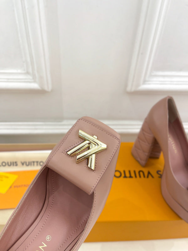 SHAKE MARY JANE TACCO ALTO 12 CM IN CREPE DI VITELLO ROSA