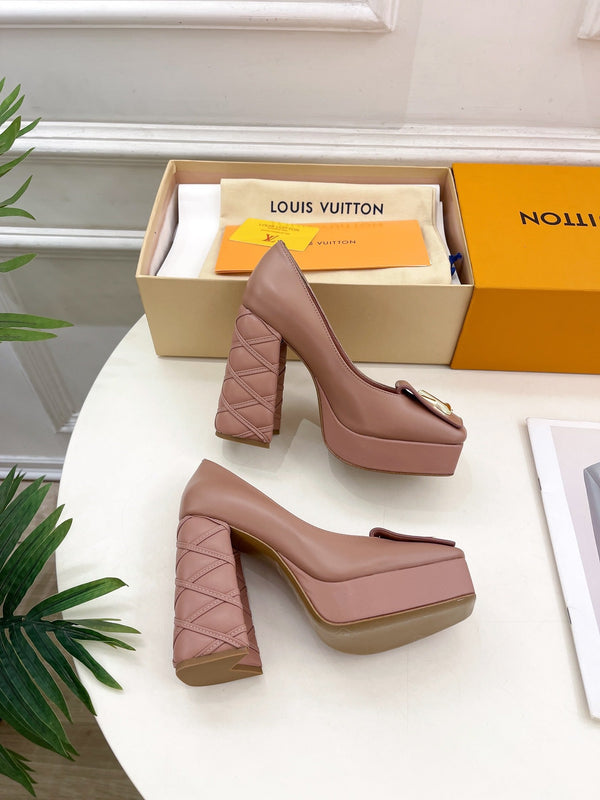 SHAKE MARY JANE TACCO ALTO 12 CM IN CREPE DI VITELLO ROSA