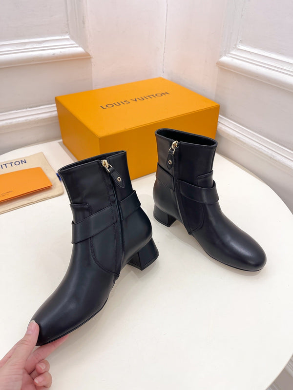 LV Ankle Boots 35mm Black Cowhide
