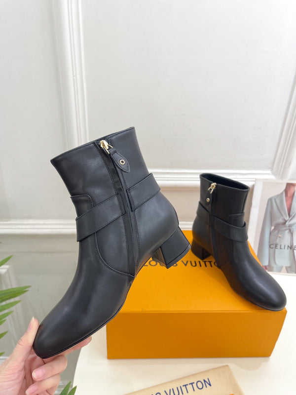 LV Ankle Boots 35mm Black Cowhide