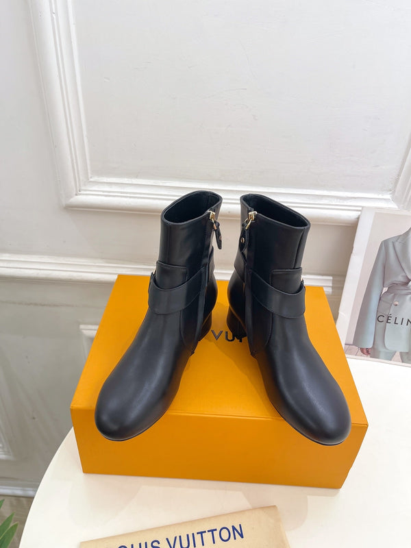 LV Ankle Boots 35mm Black Cowhide