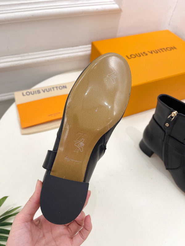 LV Ankle Boots 35mm Black Cowhide