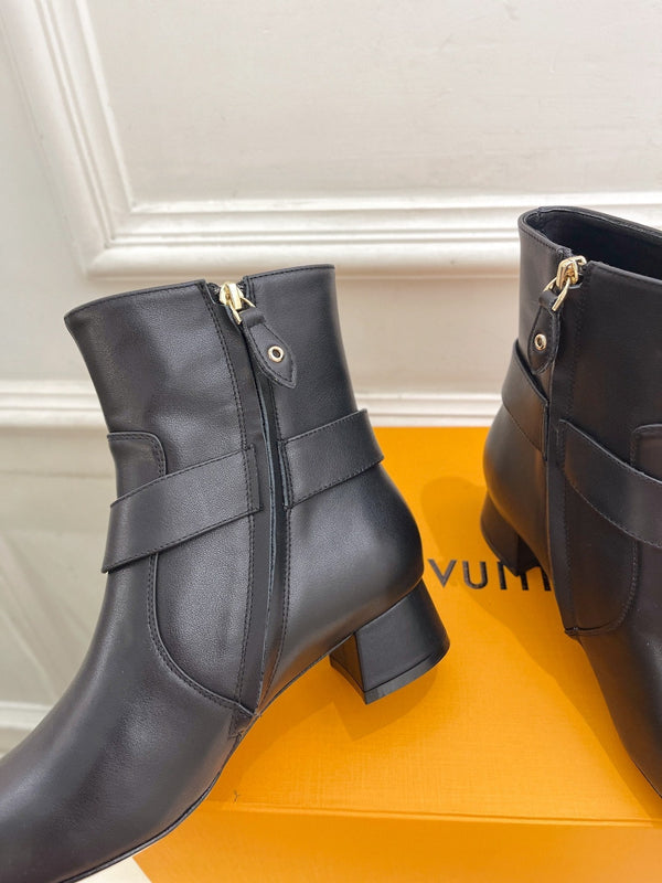 LV Ankle Boots 35mm Black Cowhide
