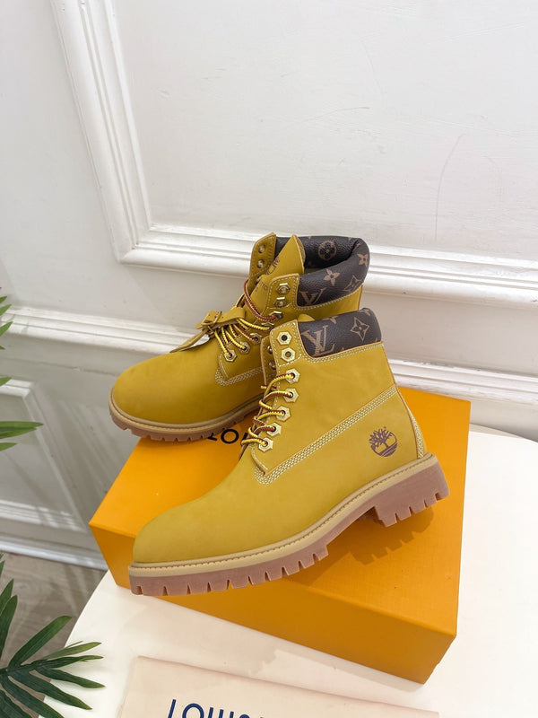 LV X TIMBERLAND MARTIN BOOT IN PEANUT BROWN SUEDE