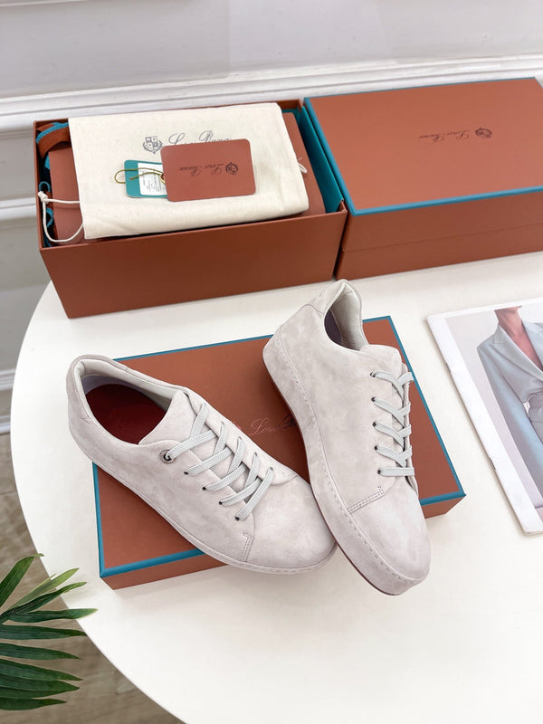 LP Nuage Sneaker In White Suede 988279