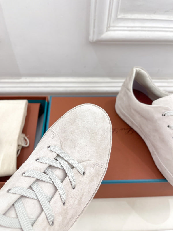 LP Nuage Sneaker In White Suede 988279
