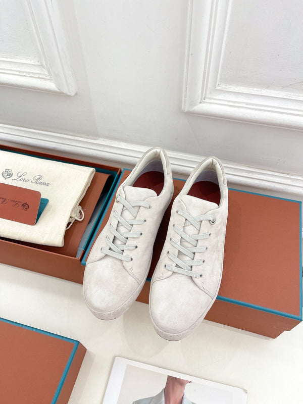 LP Nuage Sneaker In White Suede 988279