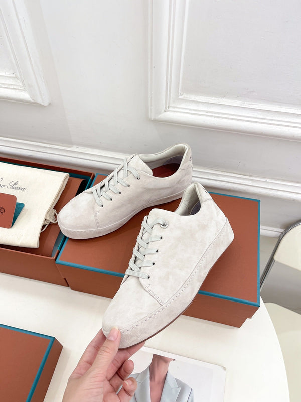 LP Nuage Sneaker In White Suede 988279