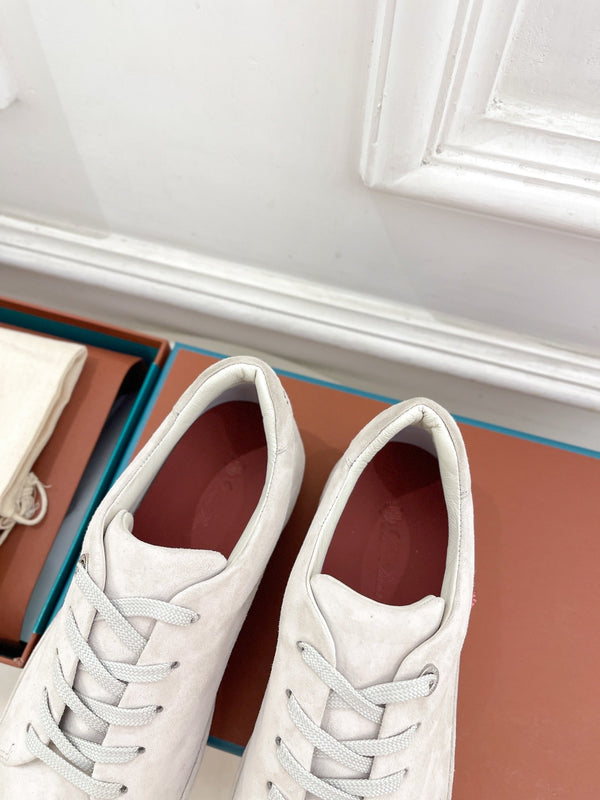 LP Nuage Sneaker In White Suede 988279