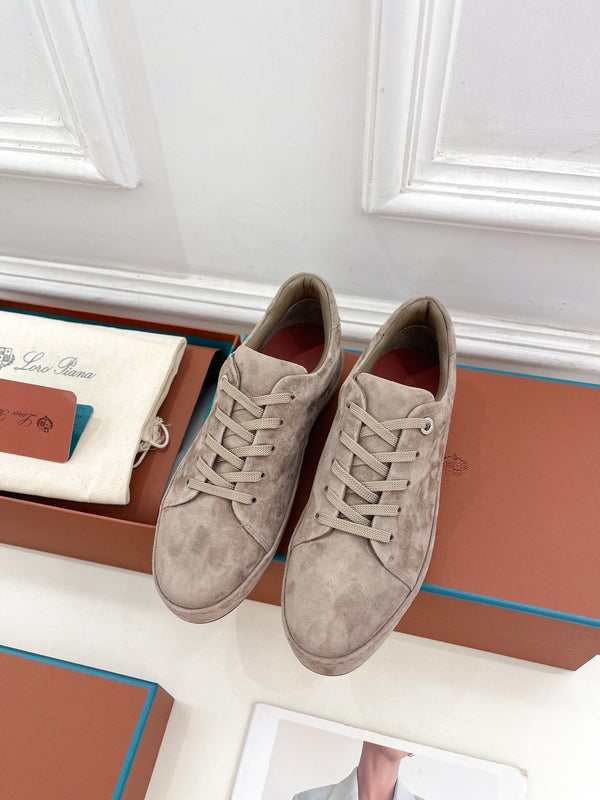 LP Nuage Sneaker In Light Grey Brown Suede 988293