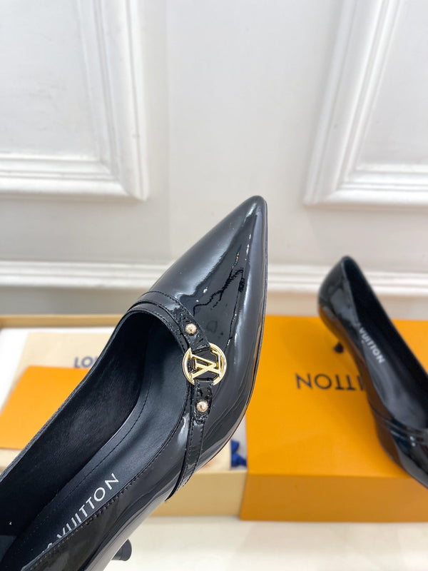 6AM HIGH PUMP 5 CM IN BLACK PATENT CALFSKIN