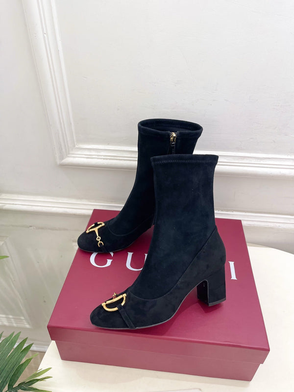 GG ankle boots black suede 536054