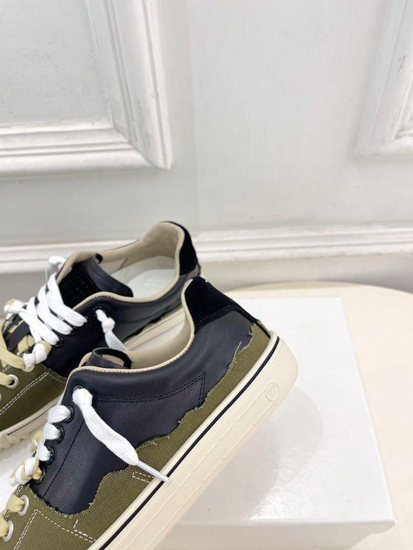 MM 26s New Evolution Sneakers Olive Black Canvas Calfskin 947485