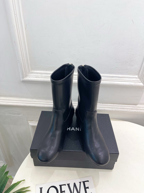CC 26S Logo Botines 4cm Black Leather 111850