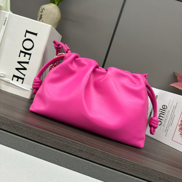 Loewe Flamenco Purse 30 Pink Lambskin Ghw