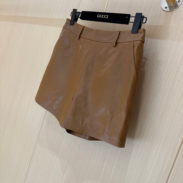 Gucci Short Brown Leather 276973