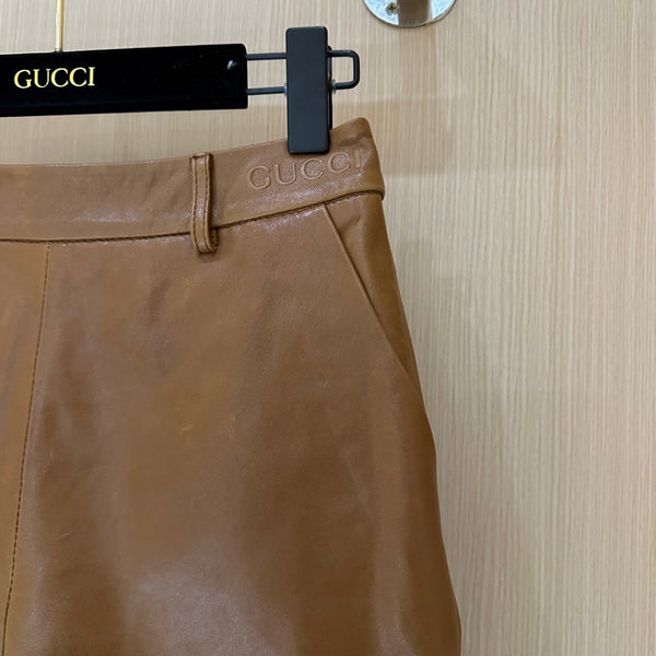 Gucci Short Brown Leather 276973