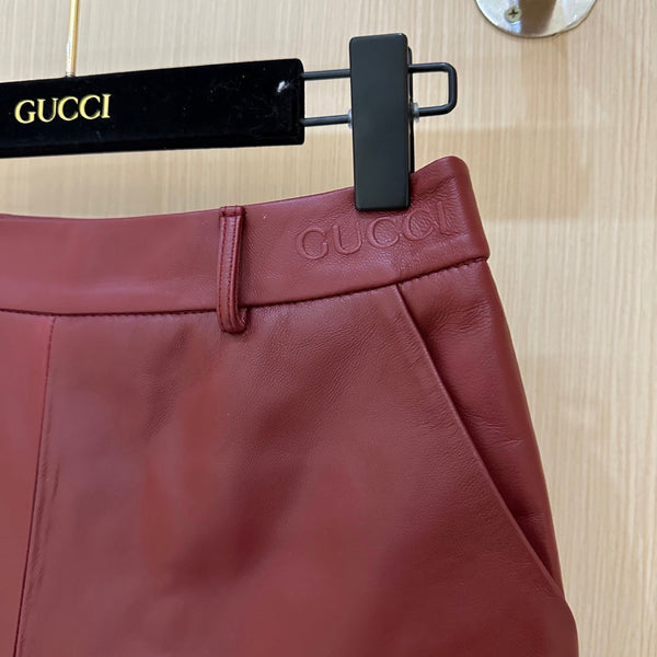 Gucci Short Red Leather 276987