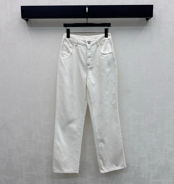 Chanel 2026 Jeans With Silver Buckle
