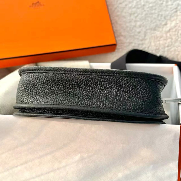 Hermes Mini Evelyne 23cm Black Togo Leather