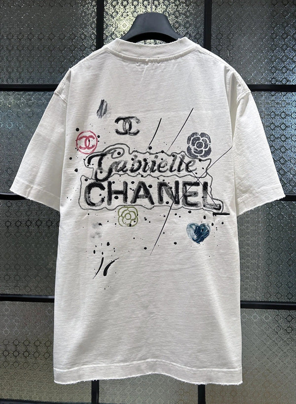 Chanel T-shirt 2026 Coton Noir Blanc Vert