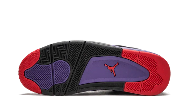 Nike Air Jordan 4 Raptors Black Purple Red Suede