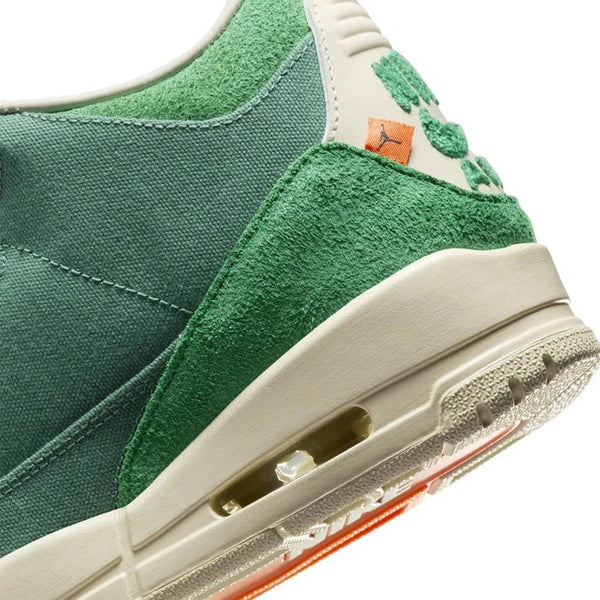 Nike Chanel Abney x Air Jordan 3 Green Canvas Suede