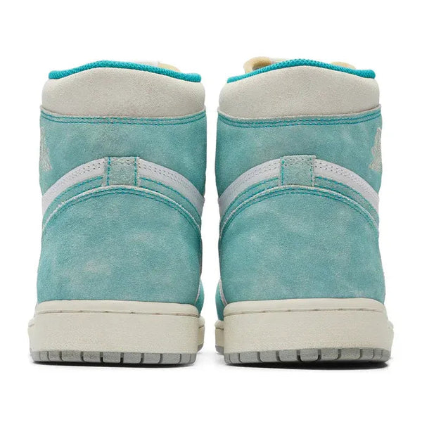 Nike Air Jordan 1 Retro Turquoise White Gray Suede Leather
