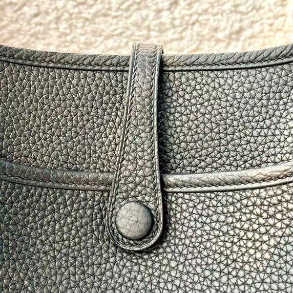 Hermes Mini Evelyne 23cm Black Togo Leather