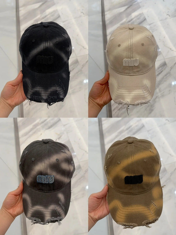 CAPPELLINO DA BASEBALL MM IN TESSUTO MARRONE ANTIQUATO STILE 1