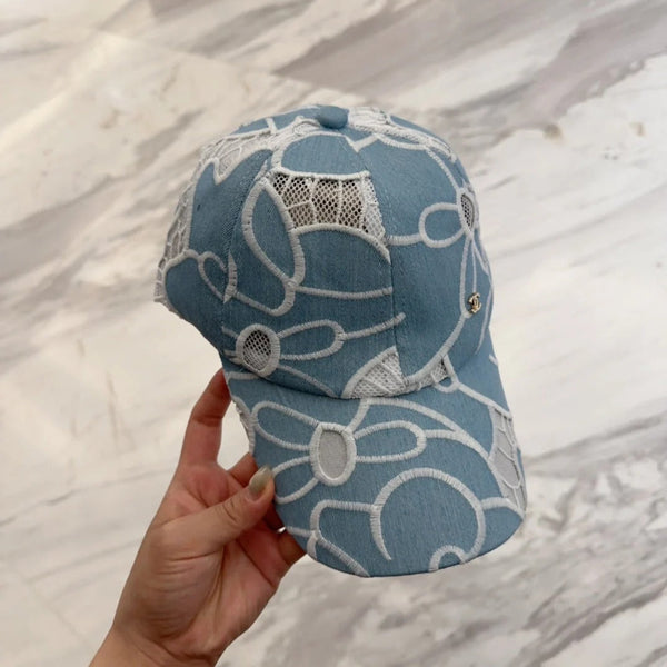 CASQUETTE DE BASEBALL EN DENTELLE FLORALE 672631