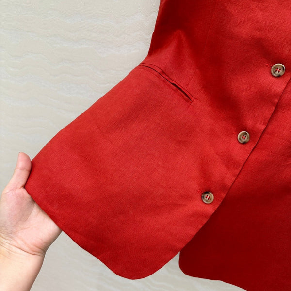 LP SLEEVELESS LINEN BLAZER 272246