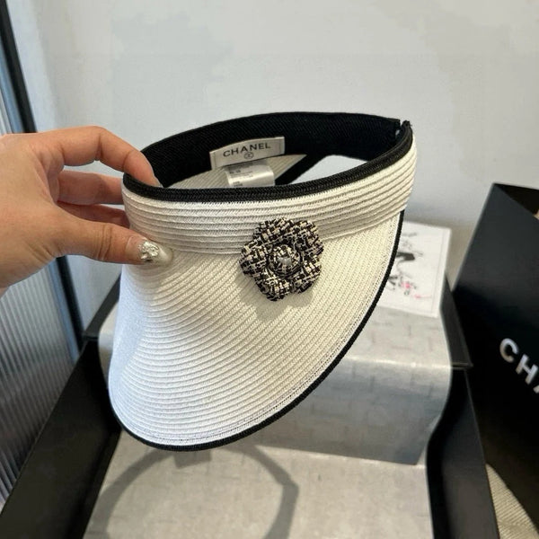 CC CAPPELLO DA SOLE MODEM BIANCO CON FIORE 673933