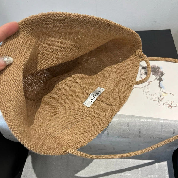 WOVEN BUCKET HAT BROWN 673997