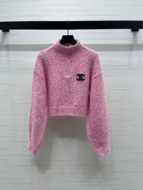 CC 26 Pull zippé court en laine 793820
