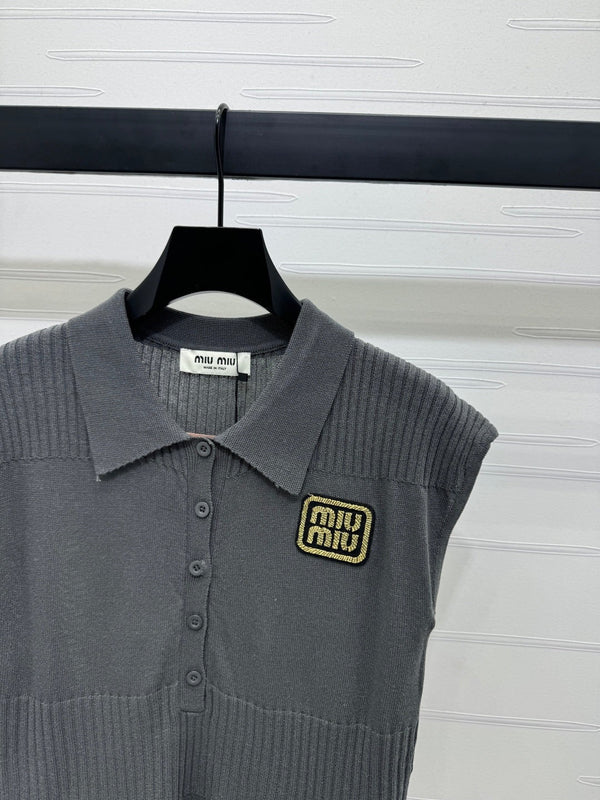 MIU 25S SWEATER VEST 264087