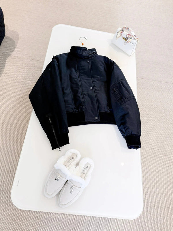 HERMES BLOUSON MATELASSÉ COL MONTANT 25S 308