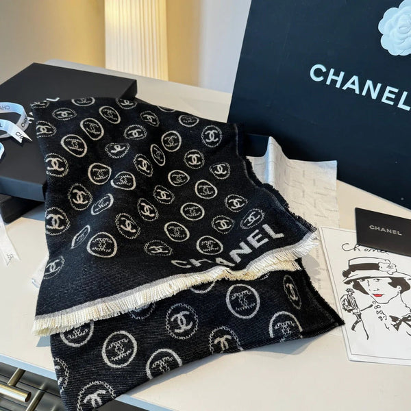 CHANEL 25S ÉCHARPE 200 CM EN CACHEMIRE 942945
