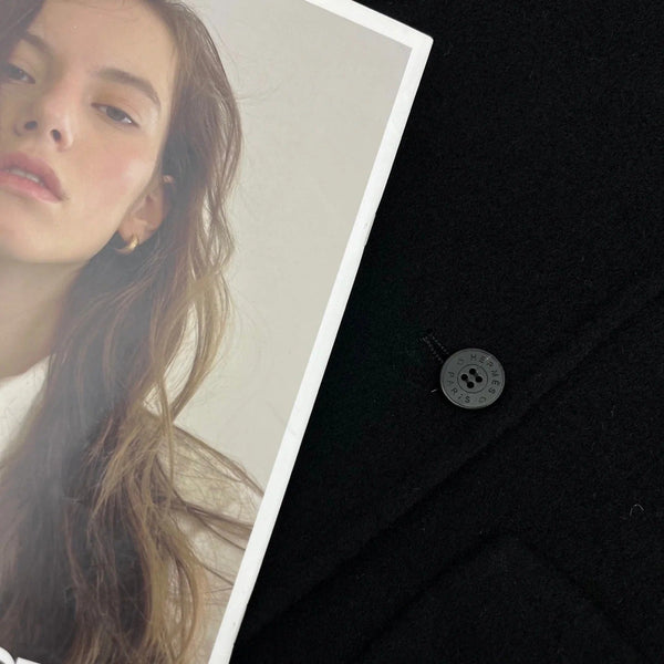 HERMES 25S REVERSIBLE SHORT-SLEEVE KNIT JACKET 109