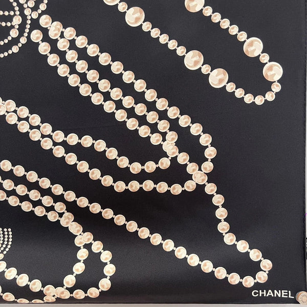 CHANEL 25S SCARF 90 IN SILK 735866