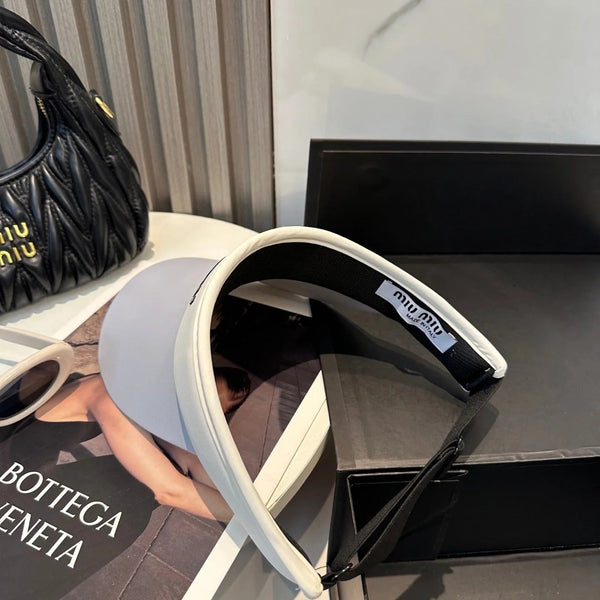 CAPPELLINO CON VISIERA MM SPORT IN TESSUTO BIANCO E GRIGIO FRESCO