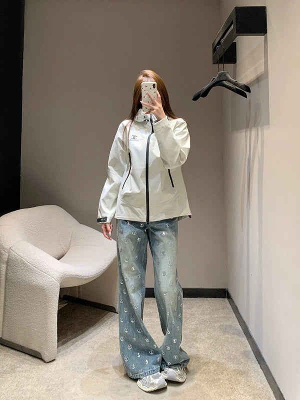 CHANEL 25S VESTE DE SPORT À CAPUCHE 449