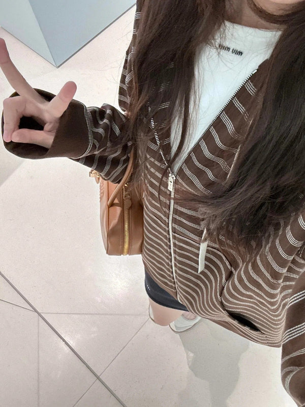 MIUMIU FLEECE HOODED JACKET STYLE 18