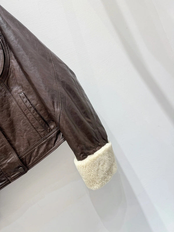 MIUMIU LEATHER JACKET STYLE 585