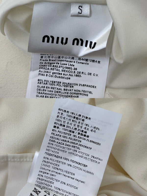 ABITO CAMICIA MIUMIU CON CINTURA 214479