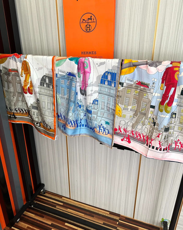 HERMES 25S SCARF 90 IN SILK 730548