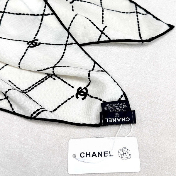CHANEL 25S SCARF 140 IN CASHMERE SILK 727347