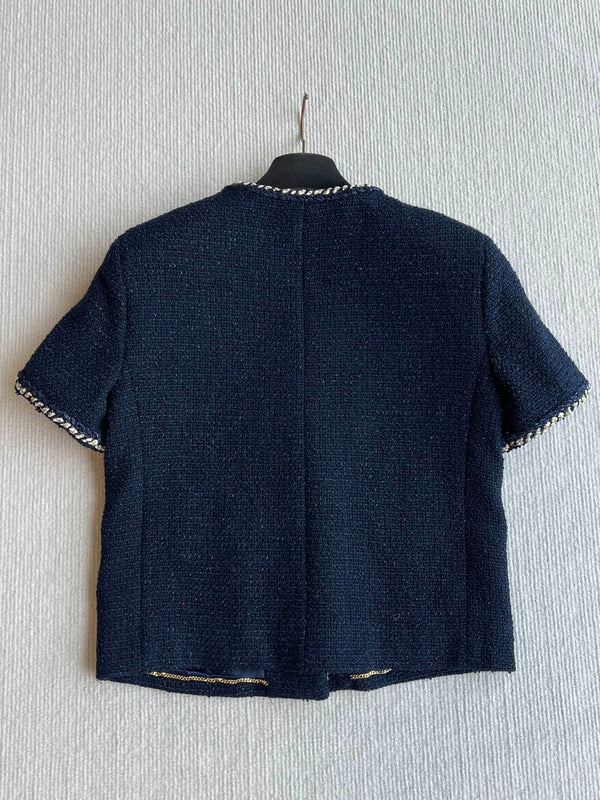 VESTE CHANEL EN LAINE À MANCHES COURTES STYLE 29