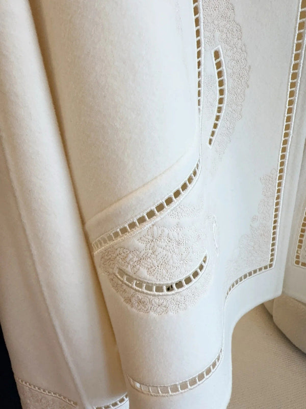 HERMES 25S SHORT REVERSIBLE KNITTED JACKET 092