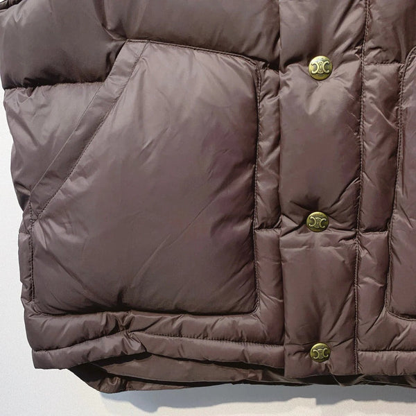 CELINE 25S UFFER VEST WITH KNIT COLLAR 0043